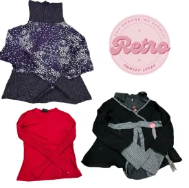 Y2k winter blouses 6 pieces