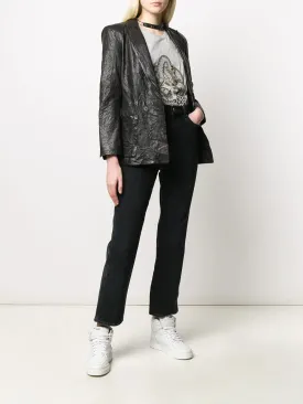 Zadig & Voltaire Visko Cuir Froisse Veste