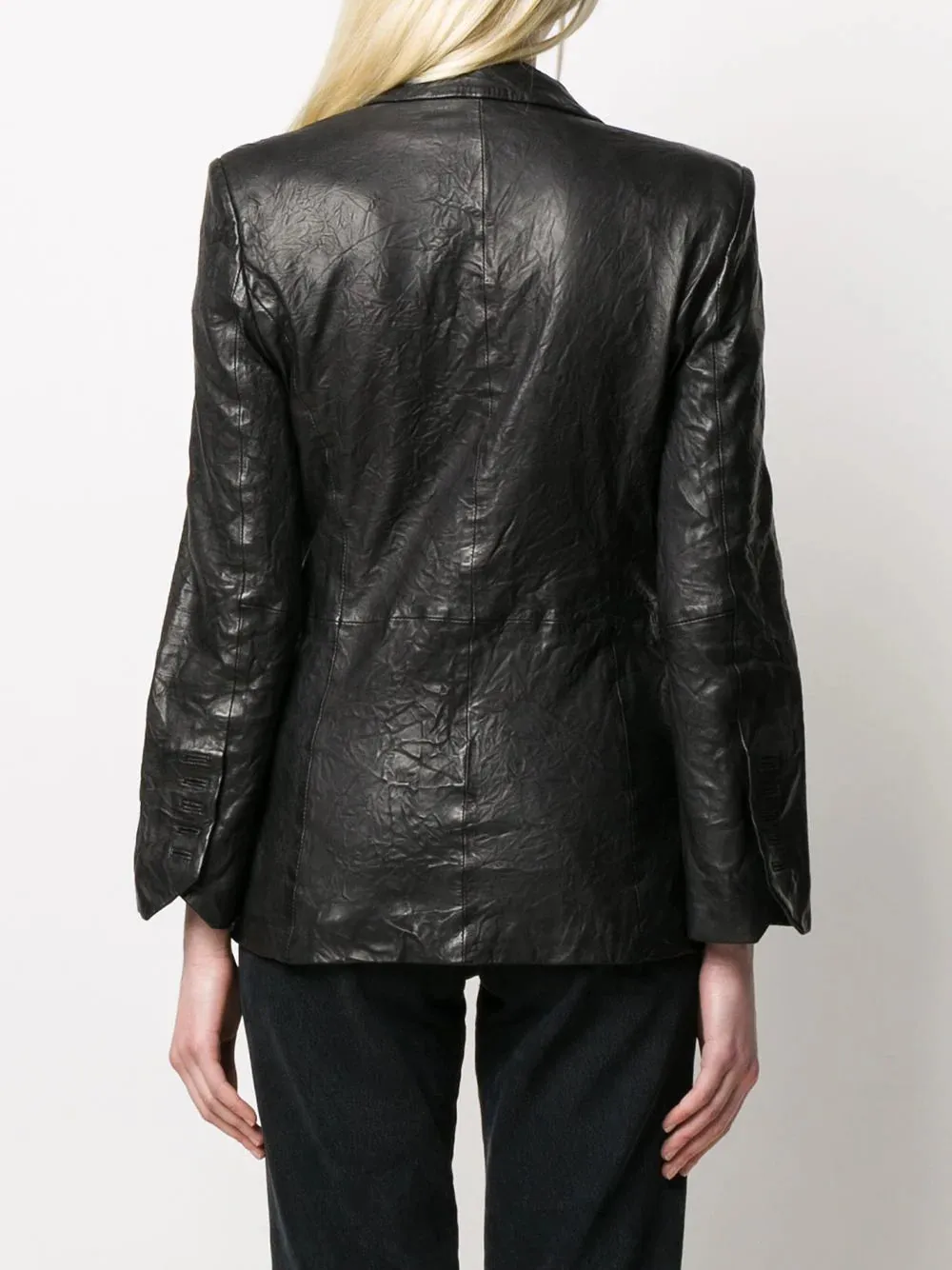 Zadig & Voltaire Visko Cuir Froisse Veste
